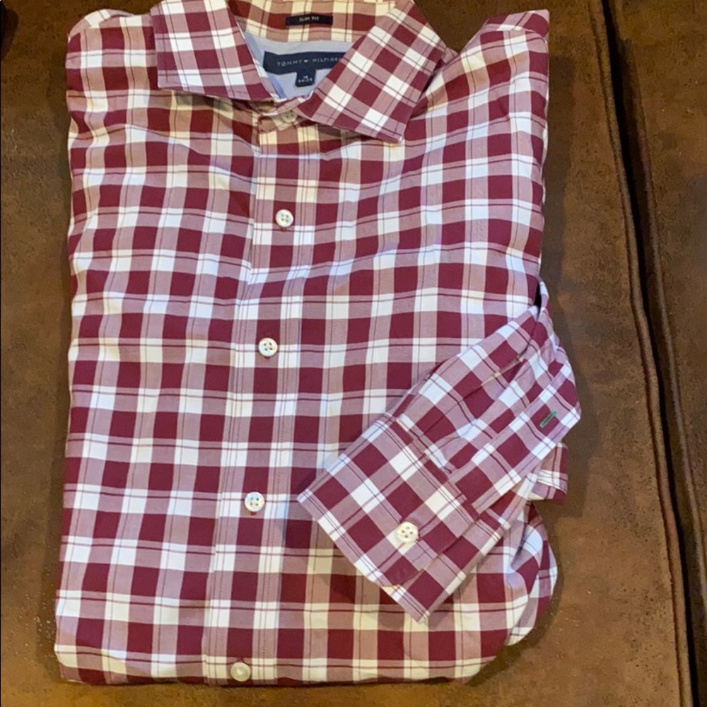 Tommy slim fit shirt 16 34-35 sleeve